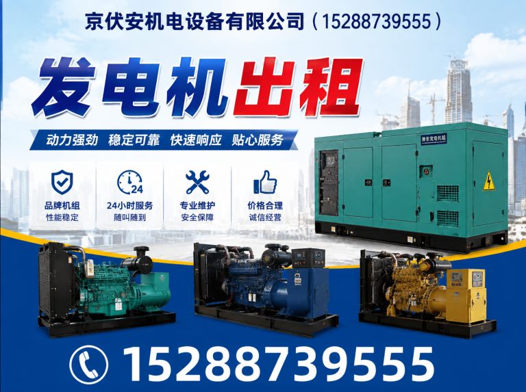 阳江发电机租赁展示图