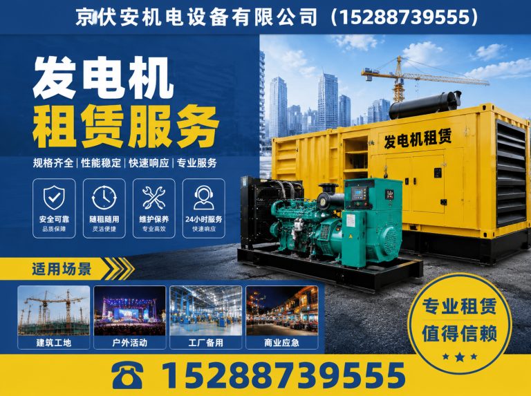 阳江静音发电车租赁展示图